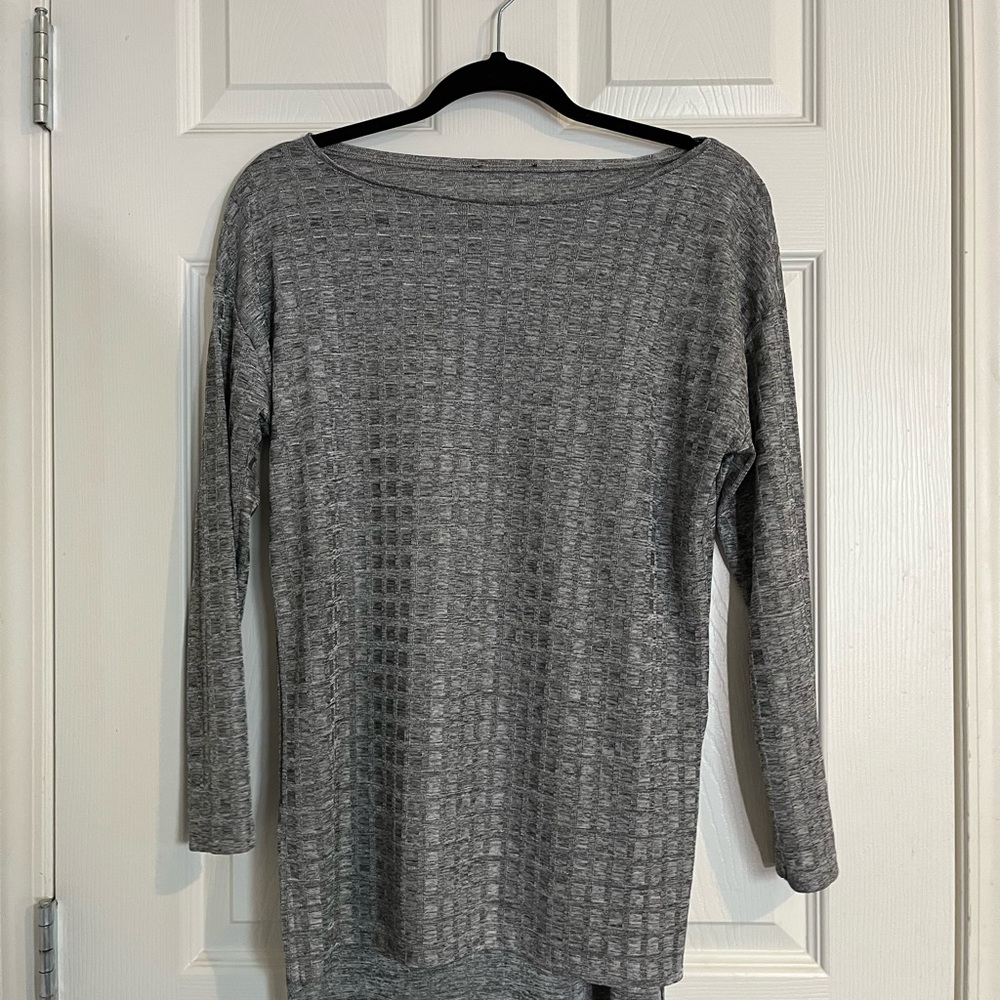 Metallic Silver Women's Top